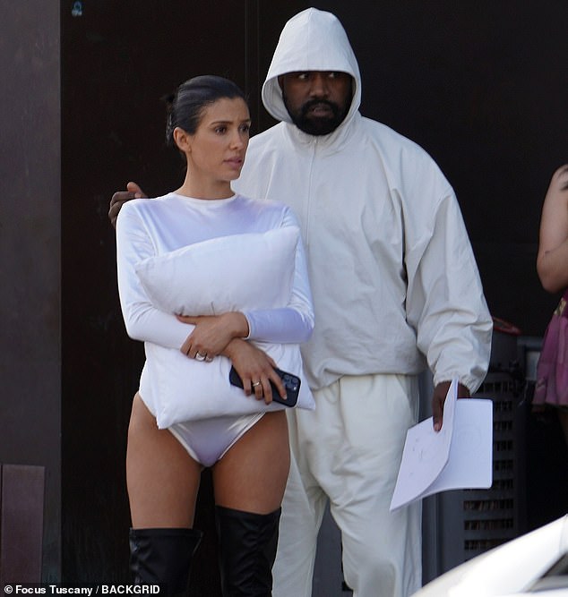 Kanye West and Bianca Censori in Florence