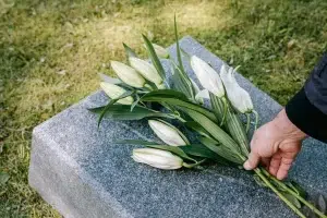 tribute on grave to Jo Cox - murdered MP